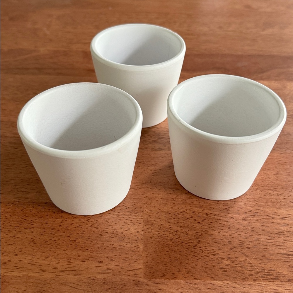 Small Ceramic Pots (set of 3)